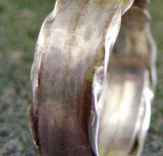 Twist - Twist Ring, Sterling Silber Band, Maßgeschneiderte Schmuck, Handwerker Trauringe, Wellenrand, Hergestellt in Kanada, Sstr18 von truformjewelry