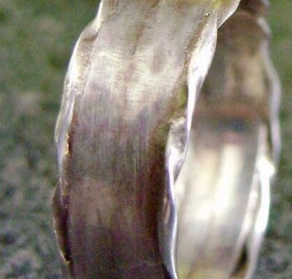 Twist - Twist Ring, Sterling Silber Band, Maßgeschneiderte Schmuck, Handwerker Trauringe, Wellenrand, Hergestellt in Kanada, Sstr18 von truformjewelry