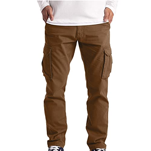 Jogginghose Herren Full Length Pants Cargo Casual Solide Lose Sport Taschen Lange Hosen Hosen JmP161 von tsaChick