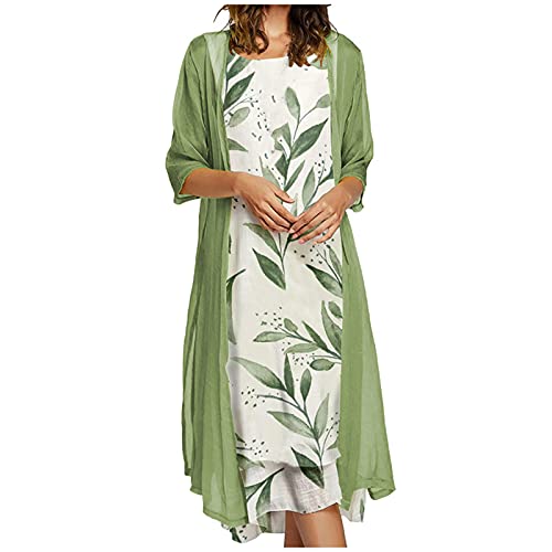 S-3XL Sommerkleid Damen Elegant 2 Teiliges Bedrucktes Freizeitkleid Set Solide Halblange Kurzarm Chiffon Strickjacke Lose Halfter Druck Wadenlanges Kleid Strandkleid Sonnenkleid Dresses for Women S-3XL Sommerkleid Damen Elegant 2 Teiliges Bedrucktes Freizeitkleid Set Solide Halblange Kurzarm Chiffon Strickjacke Lose Halfter Druck Wadenlanges Kleid Strandkleid Sonnenkleid Dresses for Women von tsaChick