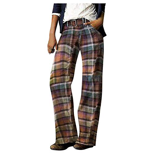 tsaChick Boyfriend Jeans Damen Locker Damen Jeans Hose Damen Jeanshose gerader Schnitt Straight-Fit Jeans Damen High Waist bis Übergröße Große Größen Braun XL von tsaChick