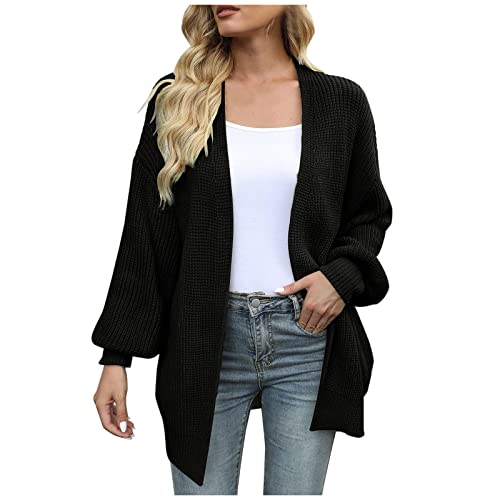 tsaChick Cardigan Damen Mode Frauen Casual Langarm Langarm Pullover Mantel Strickjacke Bluse Tops KSQ53 von tsaChick