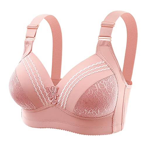 tsaChick Damen Große Größen Komfort Ohne Bügel Starker Halt Minimizer BH Bralette Bra für Damen und Mädchen Weicher Feuchtigkeitsregulierender Bequemer BH Unterwäsche Mama BH von tsaChick