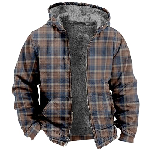 tsaChick Herren Mantel Lang Männer Langarm Coat Winterjacke Herren Baggy Mit Kapuze National Sonnenanzug Pull-on Tasche Reißverschluss gepolsterte Kapuzenjacke Mantel Pullover für Herren S-5XL 5 von tsaChick