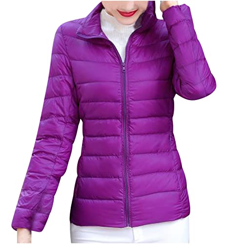 tsaChick Jacke Damen Winter Damen Herbst und Winter solide Farbe Baumwolle Kleidung mit Kapuze warme Taschen Winterjacke Damen Parka S-5XL von tsaChick