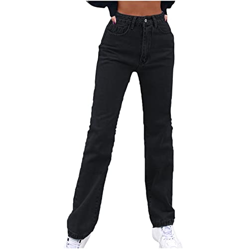tsaChick Jeggings Damen Stretch Sale Angebot Baggy Jeans Y2k Fashion Hohe Taille Straight Leg Jeanshose Yoga-Hose Damen Jeans Skinny Jeans Knopfleiste NZC16 von tsaChick