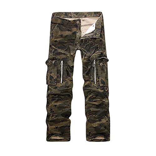 tsaChick Jogginghose Herren Full Length Pants Lässige Latzhose Camouflage Waschung Multitaschenhosen Hosen in voller Länge JmP541 von tsaChick