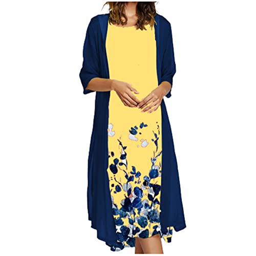 tsaChick Kleid Lang Pailletten Kleid Röcke Für Damen Frauen Solide Zweiteilige Spitze Cardigan Chiffon Party Hochzeit Langes Kleid Wir Der Herbst Als Wir Die Röcke Hoben Maxikleid Boho von tsaChick