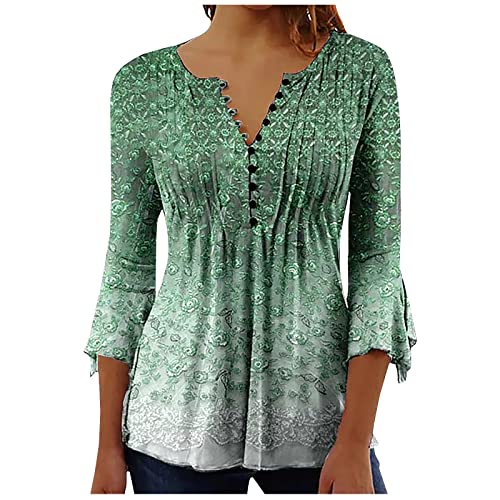 tsaChick Meerjungfrau KostüM Damen Oberteil Festliches Oberteil Damen Festlich Oberteil Glitzer Blusen V Ausschnitt Longbluse Glänzend Bluse Mit Gürtel Longshirt Casual Winter Grün XL von tsaChick