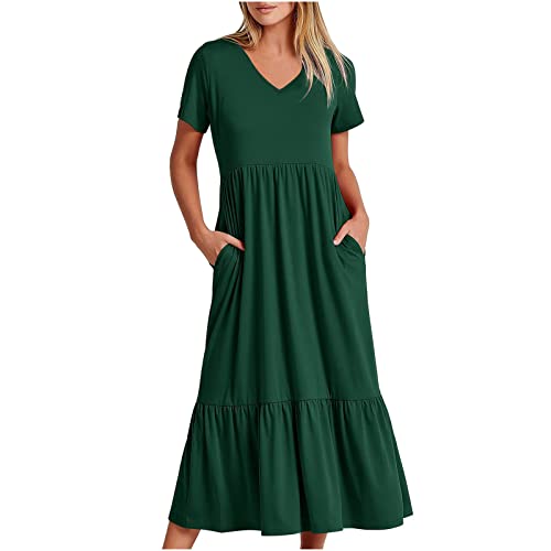 tsaChick Mittelalter Kleidung Damen Damen Kleid Lässig Gitterdruck Schleife Elegant Schulter Langes Kleid LYB40 von tsaChick