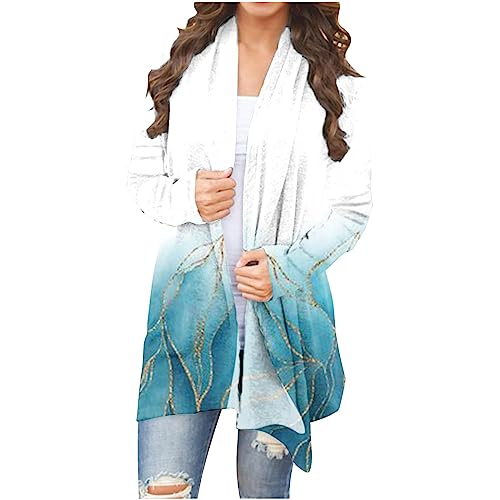 tsaChick Moderne Strickjacken Damen Kurz Frauen modische langärmelige floral Bedruckte Strickjacke Jacke Top KSU24 von tsaChick