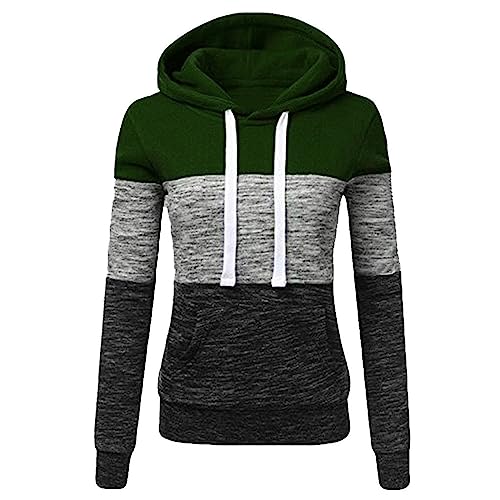 tsaChick Oversize Pulli Damen Lang Damen Kapuzenpullover Hoodie Sweatshirt Jacke Kapuzenjacke Langarm Pullover Mit ReißVerschluss Und Kordelzug WYC19 von tsaChick