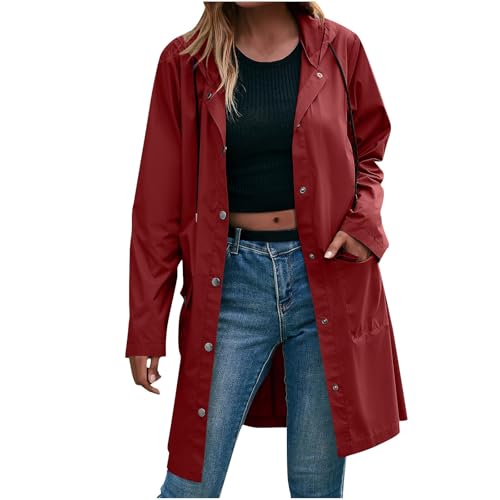 tsaChick Regenjacke Damen Lang Wasserdicht Atmungsaktiv Regenmantel Leichte Outdoorjacke Windbreaker Jacke Dünne Regenjacken Übergangsjacke Windjacke mit Kapuze tsaChick Regenjacke Damen Lang Wasserdicht Atmungsaktiv Regenmantel Leichte Outdoorjacke Windbreaker Jacke Dünne Regenjacken Übergangsjacke Windjacke mit Kapuze von tsaChick