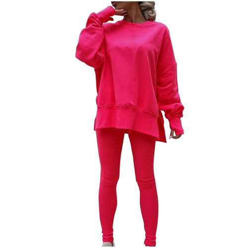 tsaChick Sets Tracksuit Y2K Hosenanzüge Für Damen Sport Jumpsuit Damen Fashion Damen Scrunch Butt Leggings Booty Scrunch Leggings Paar Pullover Jogging Damen Sport Leggings Hausanzug Damen 2024 Neu von tsaChick