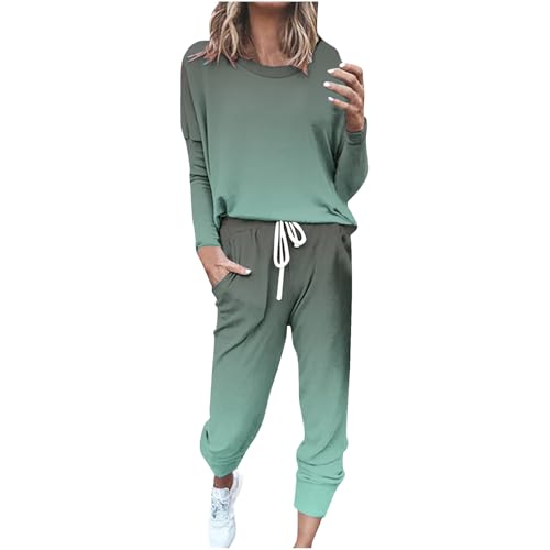 tsaChick Sport Set Damen Sport Set Sportbekleidung Hausanzug Gym Wear Damen Top Damen Satin Bluse Festival Knit Set Teenager Mädchen Kleidung Jogginganzug Damen 2024 Neu von tsaChick