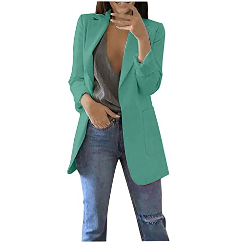 tsaChick Strickjacke MäDchen 104 BeigeFrauen Blazer Winddicht Mantel Trenchcoat Frühling Mantel Bluse Jacke JMB58 von tsaChick