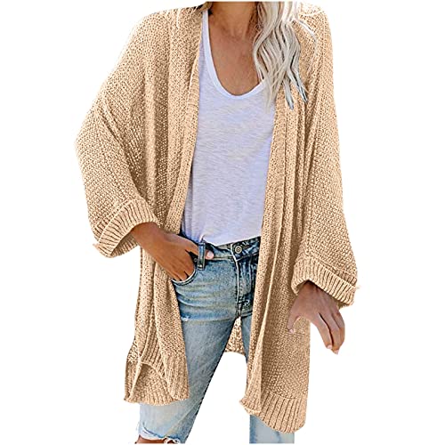 tsaChick Strickjacken FüR MäDchen Baumwolle Damen Und Winter Pullover Mantel Solide Strickjacke Langarm Tasche Bluse Kleidung Lose Oberteile KSQ56 von tsaChick