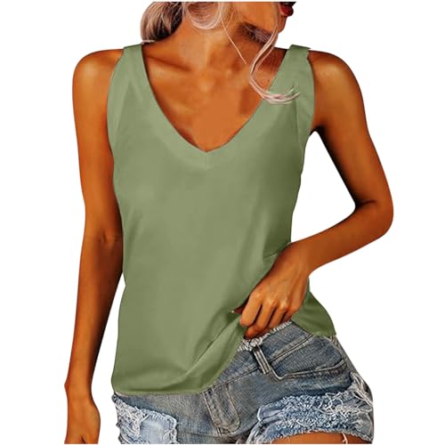 tsaChick Tank Top Tank Top Damen Y2K Backless Top Sommer Eckigem Ausschnitt Doppelt gefüttert Crop Top Sexy Oberteile Leicht Fitness Sport Tops Armee Grün XXL tsaChick Tank Top Tank Top Damen Y2K Backless Top Sommer Eckigem Ausschnitt Doppelt gefüttert Crop Top Sexy Oberteile Leicht Fitness Sport Tops Armee Grün XXL von tsaChick