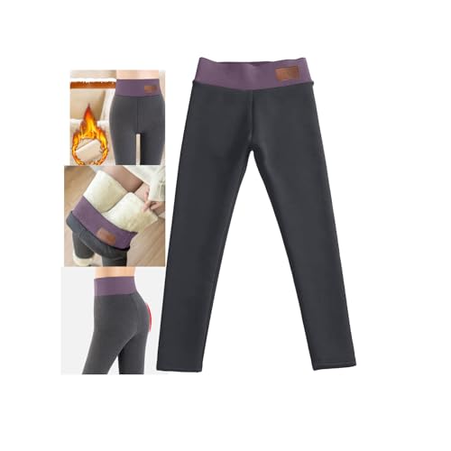 tsaChick Thermo Leggings Damen Gefüttert Leggings Fleece Thermohose Verdickte Plüsch Leggins Blickdicht Samt Thermounterwäsche Warm Strumpfhose Winter Schwangerschaftsleggings Blickdicht von tsaChick