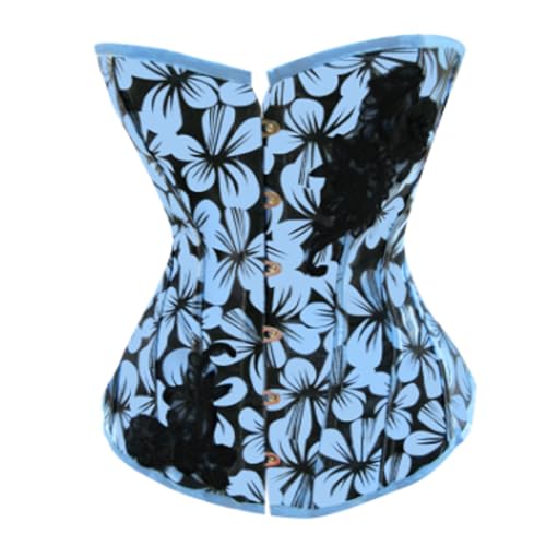 tsaChick Top Damen Elegant Sale äRmellose Bluse Top Damen Gotik Hepburn Ärmellose Korsett Top Sommer Floral Womens Racerback Sports Trägerlose Slim Passform Weste Damen Kurz BXP2 von tsaChick