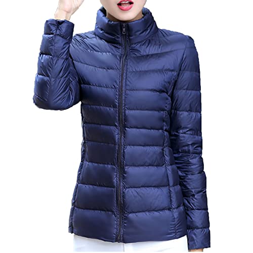 tsaChick üBergangsjacke Damen Damen leichte Übergangsjacke Steppjacke mit Kapuze Samtpfote Leichte Outdoor Puffer Jacket Gepolstert Winterjacke Damen Parka S-5XL von tsaChick