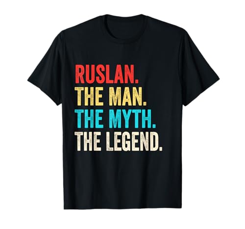 Ruslan The Man The Myth The Legend Shirt Geschenk für Ruslan T-Shirt von tshirt Gift for Ruslan