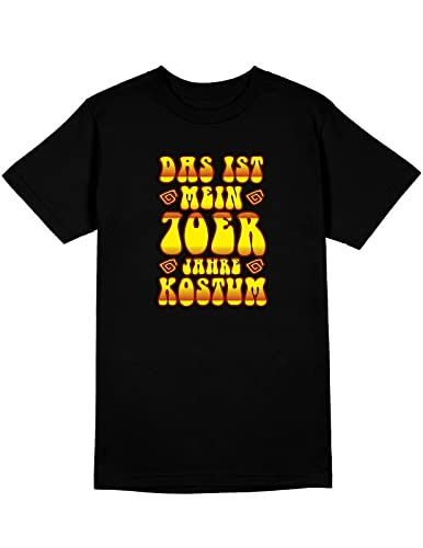 70er Jahre Faschingskostüm Das ist Mein 70er Party Herren T-Shirt, Größe: XXX-Large, Farbe: Black von tshirtladen