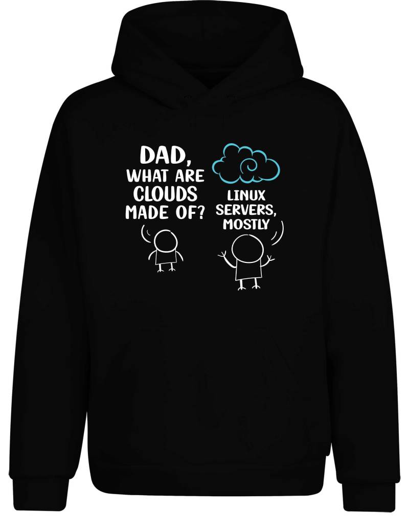 Dad, What Are Clouds Made Of? Linux Servers Mostly - Lustiger Hoodie Für Entwickler, Admins & It-Nerds von tshirtladen