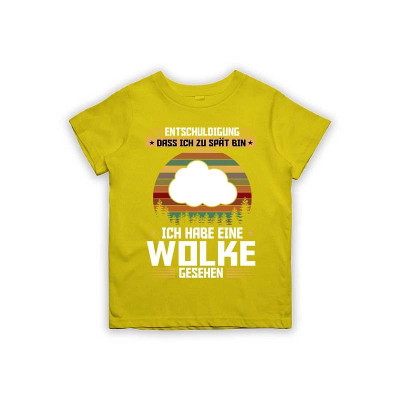 Entschuldigung Dass Ich Zu Spät Bin... Habe Eine Wolke Gesehen Kinder T-Shirt von tshirtladen