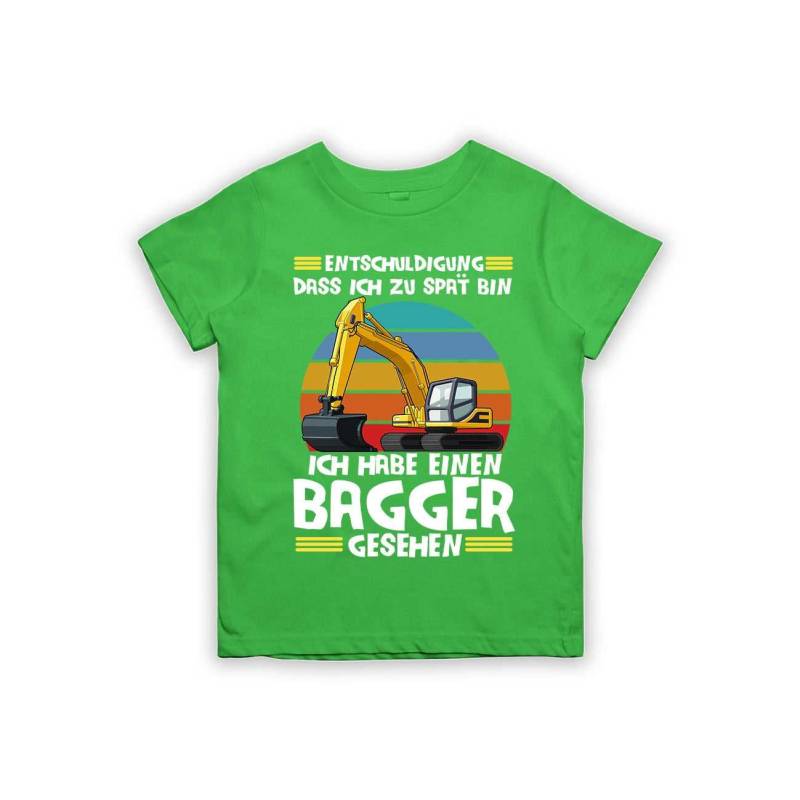 Entschuldigung Dass Ich Zu Spät Bin... Habe Einen Bagger Gesehen Kinder T-Shirt von tshirtladen