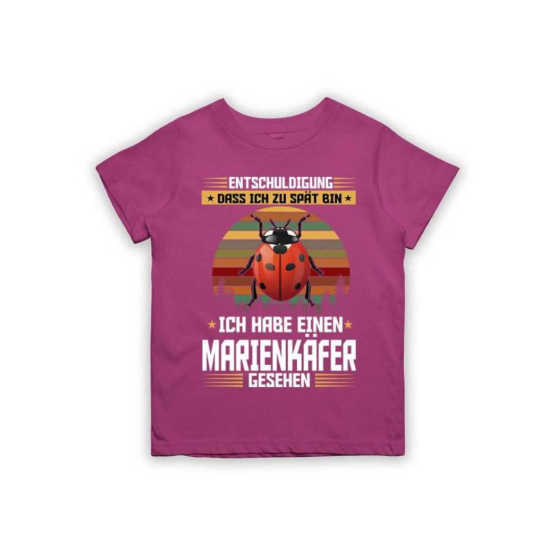 Entschuldigung Dass Ich Zu Spät Bin... Habe Einen Marienkäfer Gesehen Kinder T-Shirt von tshirtladen