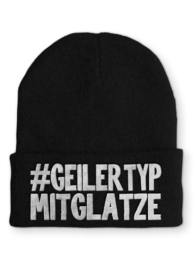 Beanie Geiler Typ mit Glatze Wintermütze Mütze mit lustigem Spruch, Farbe: Black von tshirtladen