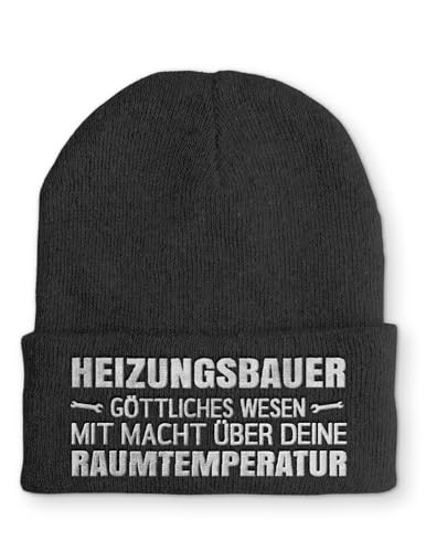 tshirtladen Beanie Heizungsbauer Wintermütze Mütze mit lustigem Spruch, Farbe: Graphite tshirtladen Beanie Heizungsbauer Wintermütze Mütze mit lustigem Spruch, Farbe: Graphite von tshirtladen