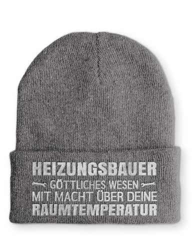 tshirtladen Beanie Heizungsbauer Wintermütze Mütze mit lustigem Spruch, Farbe: Grau tshirtladen Beanie Heizungsbauer Wintermütze Mütze mit lustigem Spruch, Farbe: Grau von tshirtladen