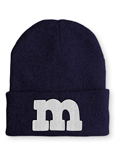 tshirtladen M lustiges Statement Beanie Mütze mit Spruch, Farbe: Navy von tshirtladen