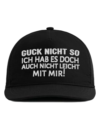 tshirtladen Snapback Cap Schwarz Guck Nicht so Lustiger Spruch Humorvolle Basecap Geschenk Verstellbar Alltag Freizeit Witziges Accessoire tshirtladen Snapback Cap Schwarz Guck Nicht so Lustiger Spruch Humorvolle Basecap Geschenk Verstellbar Alltag Freizeit Witziges Accessoire von tshirtladen