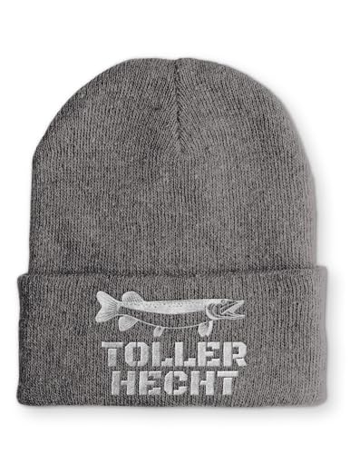 tshirtladen Toller Hecht Wintermütze lustige Mütze Beanie mit Spruch, Farbe: Grau tshirtladen Toller Hecht Wintermütze lustige Mütze Beanie mit Spruch, Farbe: Grau von tshirtladen