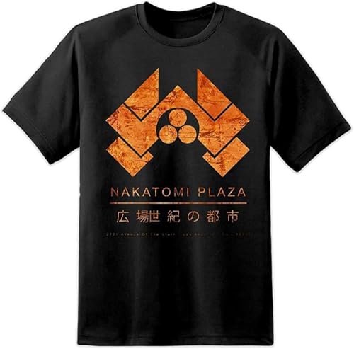 Die Hard Nakatomi Plaza Distressed Men T Shirt Bruce Willis Hans Gruber Black von ttyutudeewwewe