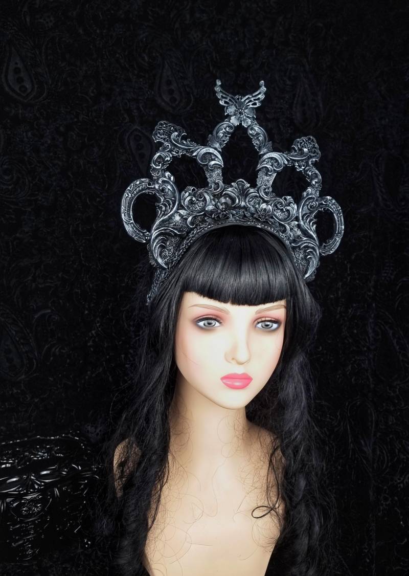 Kopfschmuck " Elysium Gothic Krone, Heilig, Kirche, Cosplay, Larp, Vampir, Fantasy Kostüm, Religiös/Anfertigung Nach Bestellung von tuahadedana