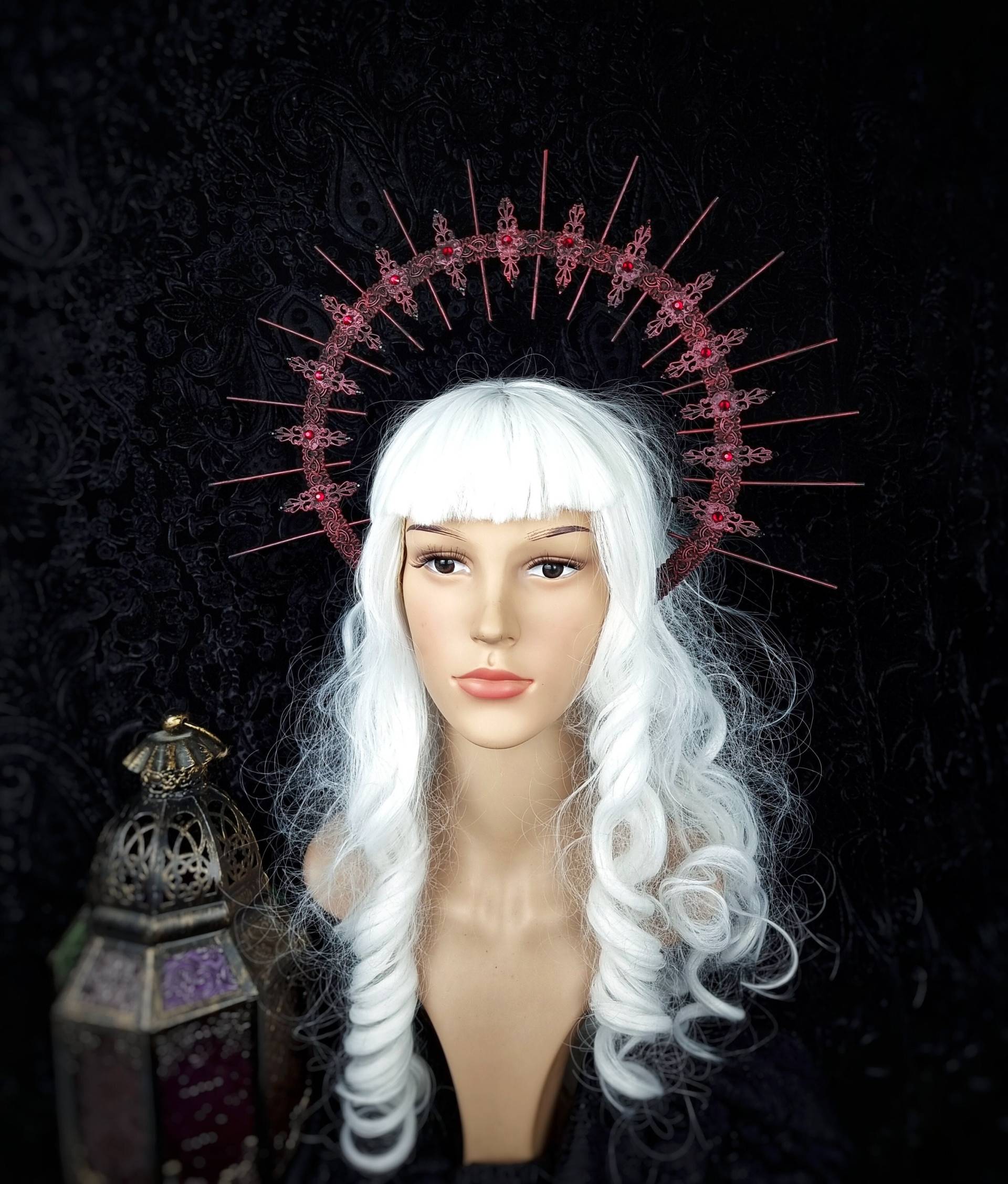 Made To Order Halo Headband "Catacombe" Cosplay, Headpiece, Angel, Fantasy Costume, Gothic Crown von tuahadedana
