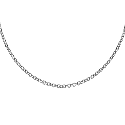 Tumundo 40 cm Silberkette Ø 1,6 mm Halskette Collier Echtschmuck 925er Sterling Silber Ankerkette Panzerkette Damen Kinderkette von Tumundo