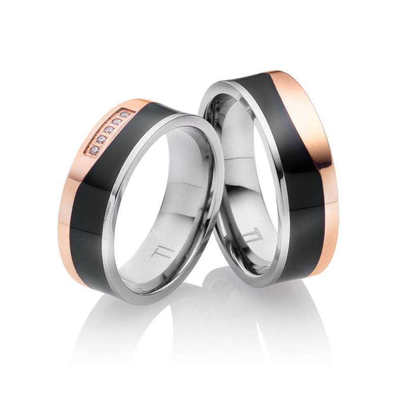 Titan Eheringe Partnerringe Beverly von tungstino