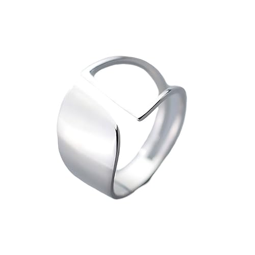 tuwiwol 925 Sterling Ringe für Frauen, hervorragend geeignet für verschiedene Szenarien, Metallring für Frauen, Geschenk, größenverstellbar von tuwiwol