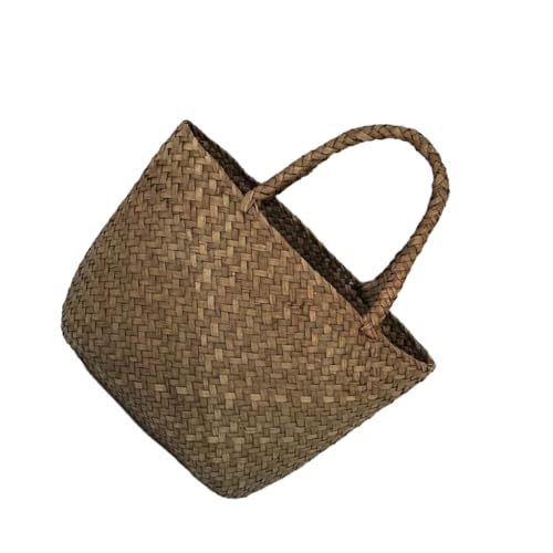 tuwiwol Natürliche Stroh Tasche für Frauen, handgewebt, Geschenkauswahl, Taschen für Frauen, Strohtasche für Frauen, Kapazität, khaki von tuwiwol