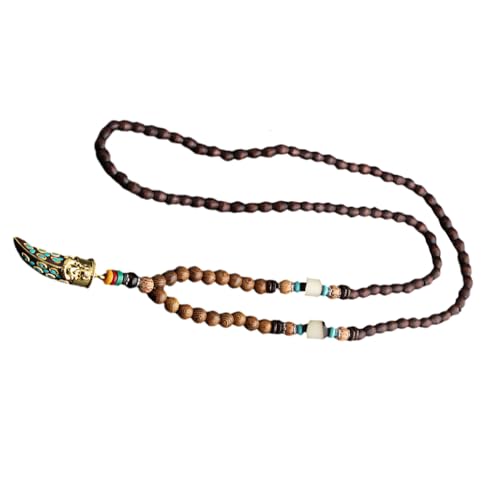 tuwiwol Perlenkette mit Vintage Ethno Anhänger, Statement Stück, breite Anwendung, Vintage Ethno Halsketten, Perlenketten, Wie gezeigt 1 von tuwiwol