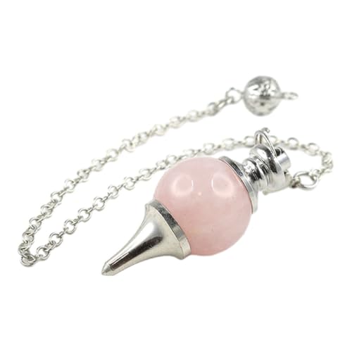 tuwiwol Schicker Kegel Anhänger, multifunktional, bequem zu tragen, Stein, natürlicher Achat Kegel Anhänger, Anhänger aus Achat, Hell Pink von tuwiwol