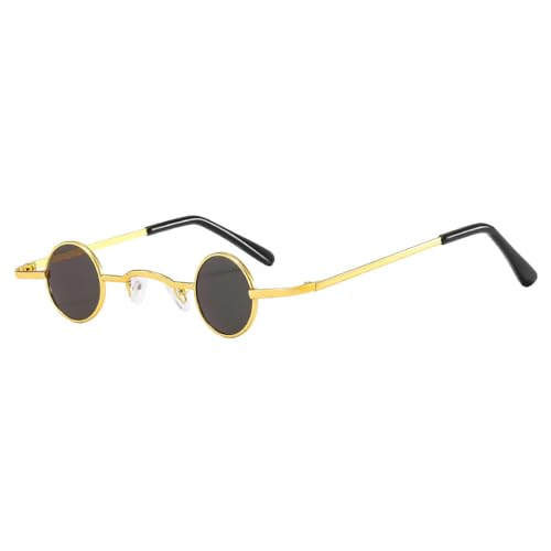 tuwiwol Trendige Vintage Sonnenbrille aus Polymethylmethacrylat und PC. Geschenk Sonnenbrille, breite Anwendung, verblasst Nicht so leicht, Goldrahmen, graue Linse tuwiwol Trendige Vintage Sonnenbrille aus Polymethylmethacrylat und PC. Geschenk Sonnenbrille, breite Anwendung, verblasst Nicht so leicht, Goldrahmen, graue Linse von tuwiwol