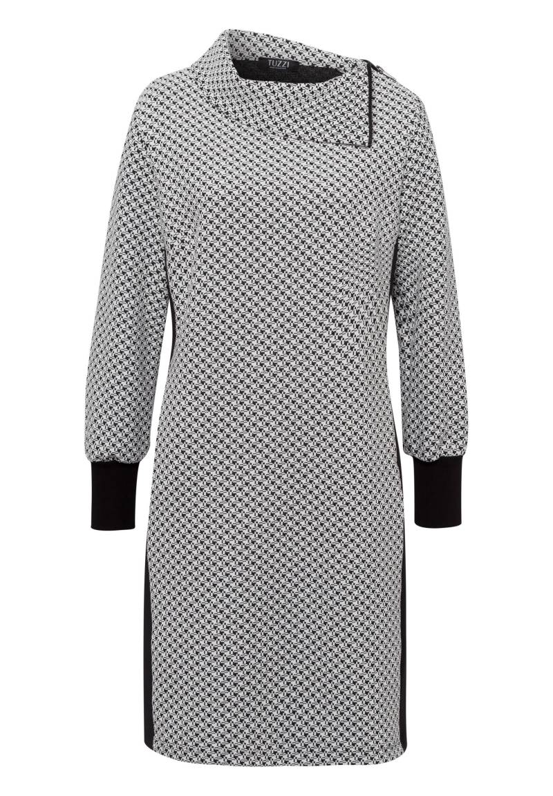 tuzzi - Kleid EBONY & IVORY mit Grafik-Strickmuster schwarz/ecru - Gr. - 42 von tuzzi