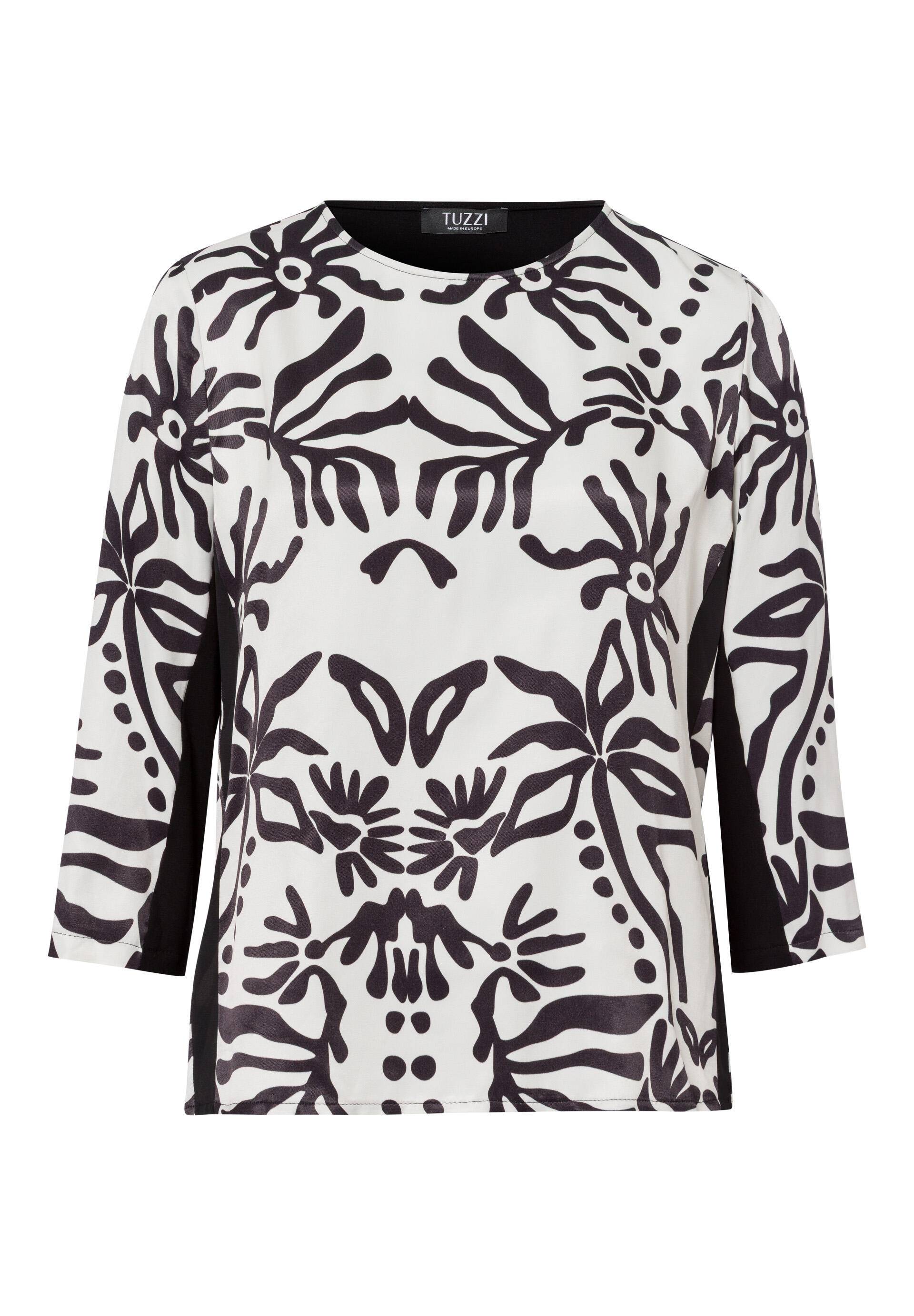 tuzzi - Shirt EBONY & IVORY mit grafischem Print schwarz/ecru - Gr. - 36 von tuzzi