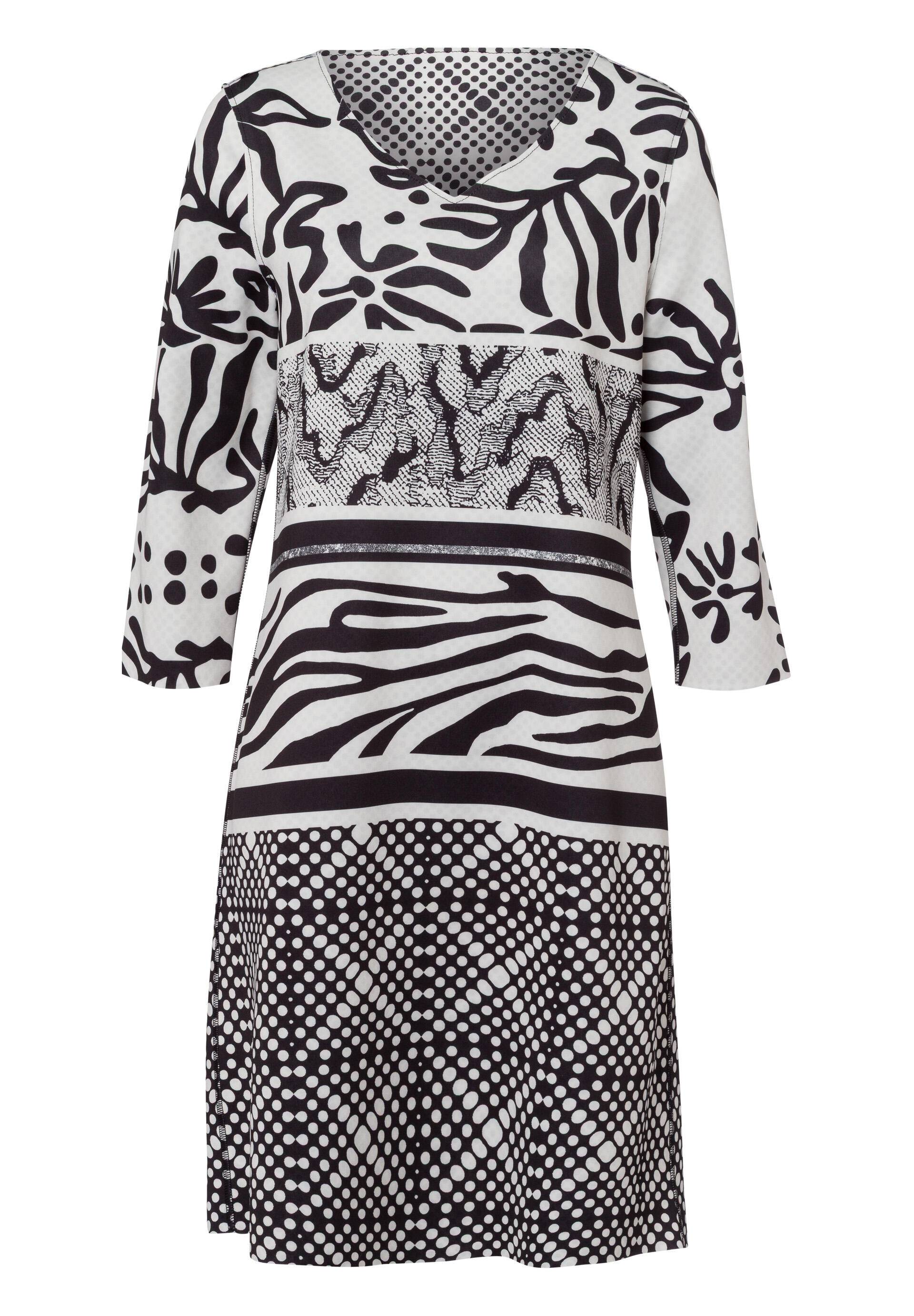 tuzzi - Wendekleid EBONY & IVORY im Mustermix schwarz/ecru - Gr. - 36 von tuzzi